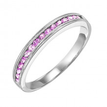 Gems One 14Kt White Gold Pink Sapphire (1/3 Ctw) Ring - FR1080-4W