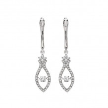 Gems One 14KT White Gold & Diamond Rhythm Of Love Fashion Earrings  - 3/8 ctw - ROL2002-4WC