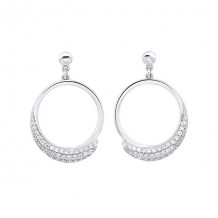 Gems One Silver Cubic Zirconia Earring - ER10302-SSW