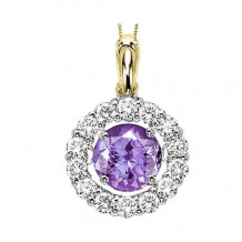 Gems One 14KT Yellow Gold & Diamond Rhythm Of Love Neckwear Pendant  - 1/4 ctw - ROL1039-4YCT