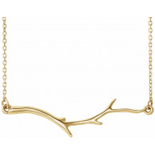 14K Yellow Branch Bar 16-18 Necklace - 86311102P