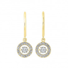 Gems One 14KT Yellow Gold & Diamond Rhythm Of Love Fashion Earrings  - 1 ctw - ROL2065-4YC