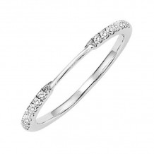 Gems One 14KT White Gold & Diamond Rhythm Of Love Fashion Ring  - 1/10 ctw - ROL1188W-4WC