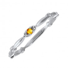 Gems One 10Kt White Gold Citrine (1/20 Ctw) Ring - RG72936-1WNC