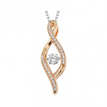 Gems One 10KT Yellow Gold & Diamond Rhythm Of Love Neckwear Pendant  - 1/4 ctw - ROL1201-1YC
