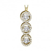 Gems One 14KT Yellow Gold & Diamond Rhythm Of Love Neckwear Pendant  - 1 ctw - ROL1012-4YC