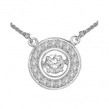 Gems One 14KT White Gold & Diamond Rhythm Of Love Neckwear Pendant  - 7/8 ctw - ROL1069-4WC