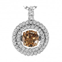 Gems One 14KT White Gold & Diamond Rhythm Of Love Neckwear Pendant  - 1-3/4 ctw - ROL1137-4WCDB