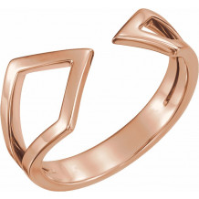 14K Rose Geometric Ring - 51640103P