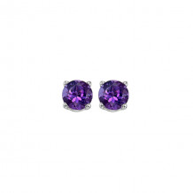 Gems One 14Kt White Gold Amethyst (1 Ctw) Earring - EMO64-4W