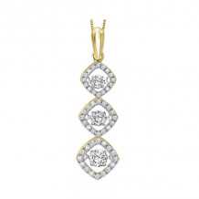 Gems One 14KT Yellow Gold & Diamond Rhythm Of Love Neckwear Pendant  - 1/2 ctw - ROL1063-4YC