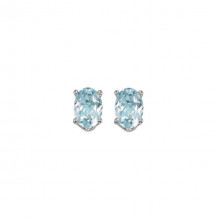 Gems One 14Kt White Gold Aquamarine (7/8 Ctw) Earring - EAO54-4W