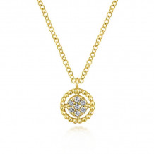 Gabriel & Co. 14k Yellow Gold Bujukan Diamond Necklace - NK5723Y45JJ