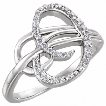 14K White 1/6 CTW Diamond Ring - 1227146000P