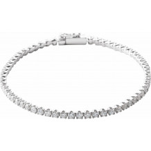 14K White 3 CTW Diamond Line 7 Bracelet - 653536602P