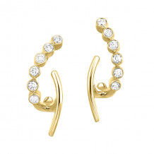 Gems One 10Kt Yellow Gold Diamond (1/5Ctw) Earring - ER10656-1YD