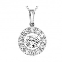 Gems One 14KT White Gold & Diamond Rhythm Of Love Neckwear Pendant  - 1-1/2 ctw - ROL1149-4WC