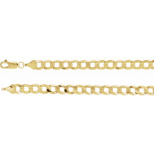 14K Yellow 5.8 mm Curb 8 Chain - CH647288122P