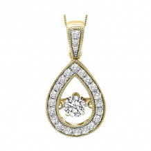 Gems One 14KT Yellow Gold & Diamond Rhythm Of Love Neckwear Pendant  - 1/3 ctw - ROL1085-4YC