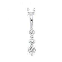 Gems One Silver Diamond (1/4Ctw) Pendant - PD10306-SSF