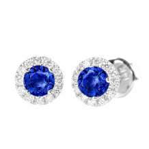 Stanton Color 14k Gold Blue Sapphire Earrings