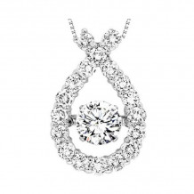 Gems One 14KT White Gold & Diamond Rhythm Of Love Neckwear Pendant  - 3/4 ctw - ROL1138-4WC