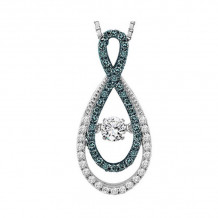 Gems One 14KT White Gold & Diamond Rhythm Of Love Neckwear Pendant  - 5/8 ctw - ROL1011-4WCBL