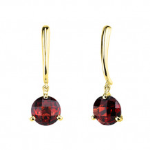 Stanton Color 14k Gold Garnet Dangle Earrings