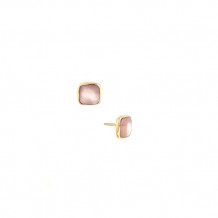 Kabana 14k Rose Gold Mother of Pearl Inlay Earring