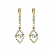 Gems One 14KT Yellow Gold & Diamond Rhythm Of Love Fashion Earrings  - 1/2 ctw - ROL2007-4YC