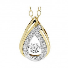 Gems One 14KT White Gold & Diamond Rhythm Of Love Neckwear Pendant   - 1/5 ctw - ROL1233-4WC
