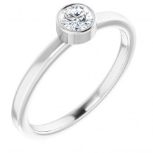 14K White 1/4 CT Diamond Ring - 718066032P