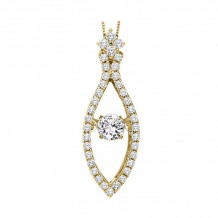 Gems One 14KT Yellow Gold & Diamond Rhythm Of Love Neckwear Pendant  - 1/2 ctw - ROL1002-4YC