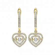 Gems One 14KT Yellow Gold & Diamond Rhythm Of Love Fashion Earrings  - 1/2 ctw - ROL2018-4YC