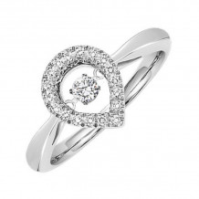 Gems One 10KT White Gold & Diamond Rhythm Of Love Fashion Ring  - 1/5 ctw - ROL1180-1WC