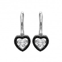 Gems One 14KT White Gold & Diamond Rhythm Of Love Fashion Earrings  - 3/4 ctw - ROL1016-4WCBLK