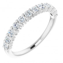 14K White 5/8 CTW Diamond Anniversary Band - 12287760032P