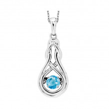 Gems One Silver (SLV 995) Rhythm Of Love Neckwear Pendant - ROL1238CRB