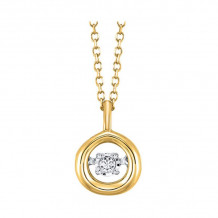 Gems One 10KT Yellow Gold & Diamond Rhythm Of Love Neckwear Pendant  - 1/10 ctw - ROL1225-1YC