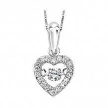 Gems One 10KT White Gold & Diamonds Stunning Neckwear Pendant - 1/5 ctw - ROL1021-1WDBL