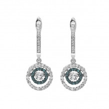 Gems One 14KT White Gold & Diamond Rhythm Of Love Fashion Earrings  - 1/2 ctw - ROL2013-4WCBL