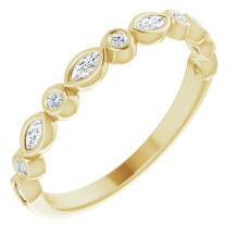 14K Yellow 1/4 CTW Diamond Anniversary Band - 123175601P