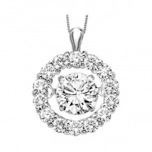 Gems One 14KT White Gold & Diamond Rhythm Of Love Neckwear Pendant  - 1/2 ctw - ROL1006-4WC