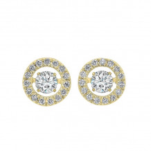 Gems One 14KT Yellow Gold & Diamond Rhythm Of Love Fashion Earrings  - 1/2 ctw - ROL1208-4YC
