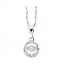 Gems One 14Kt White Gold Diamond (1/8Ctw) Pendant - PD33450-4WD