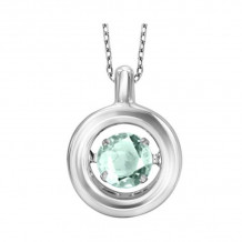Gems One Silver (SLV 995) Diamond Rhythm Of Love Neckwear Pendant - 1/4 cts - ROL1049A