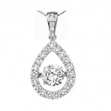 Gems One 14KT White Gold & Diamonds Stunning Neckwear Pendant - 1-1/3 ctw - ROL1146-4WC