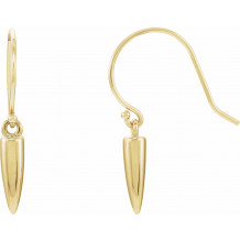 14K Yellow Geometric Dangle Earrings - 86636601P