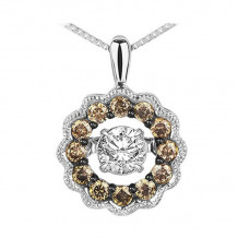 Gems One 14KT White Gold & Diamond Rhythm Of Love Neckwear Pendant  - 1/2 ctw - ROL1052-4WCDB