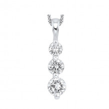 Gems One 14Kt White Gold Diamond (1/2Ctw) Pendant - PD10308-4WC